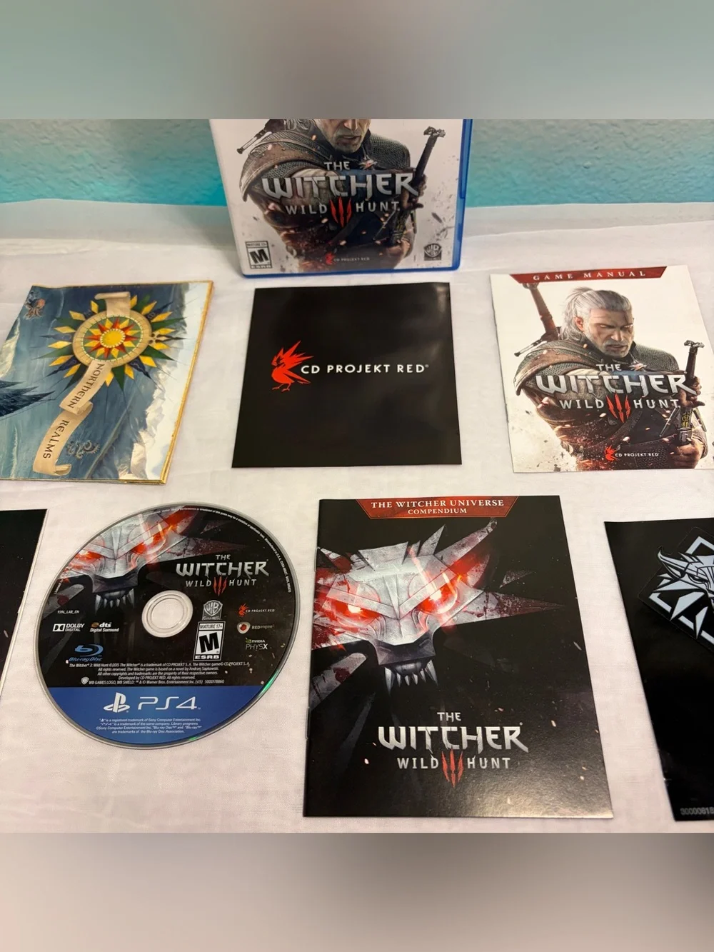 Witcher 3: Wild Hunt (Sony Playstation 4 PS4, 2015) Tested & Works CIB Complete